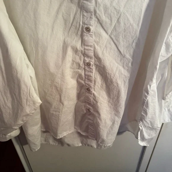 AERIE Good Day Button Down Shirt - White - Picture 5 of 5